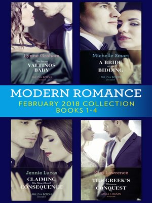 cover image of Modern Romance Collection, February 2018 Books 1--4